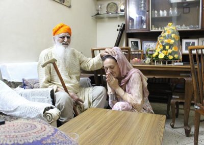 Dr. Francesca Cassio with Bhai Gurcharan Singh, New Delhi 2013