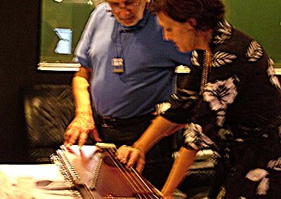 Dr. Francesca Cassio with music composer Luis Bacalov